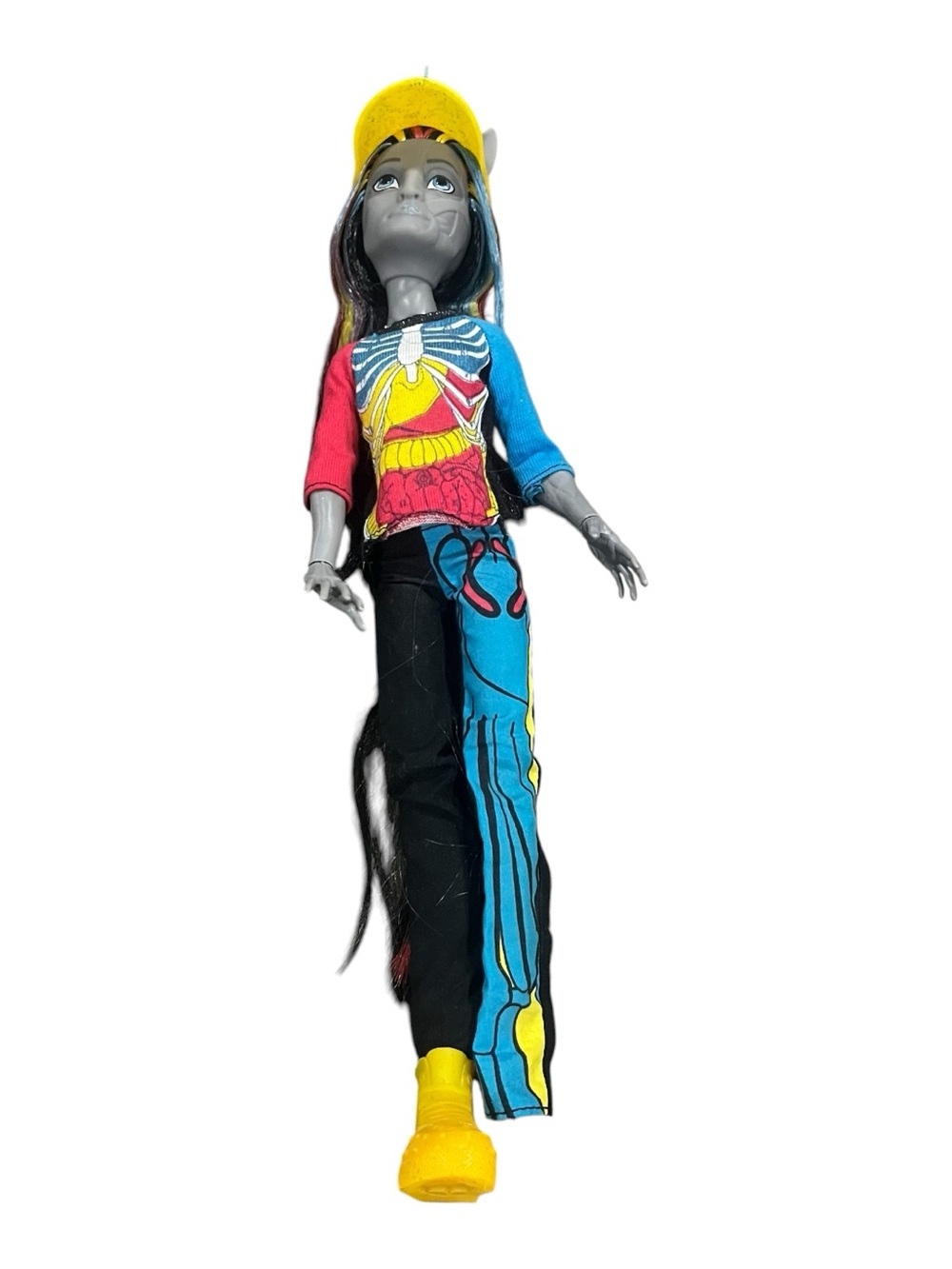 Monster High Freaky Fusion Neighthan Rot Fashion Doll 2013 Missing One Leg